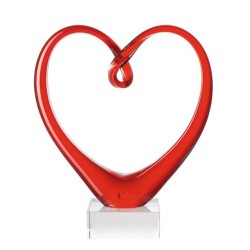 Herz Skulptur rot